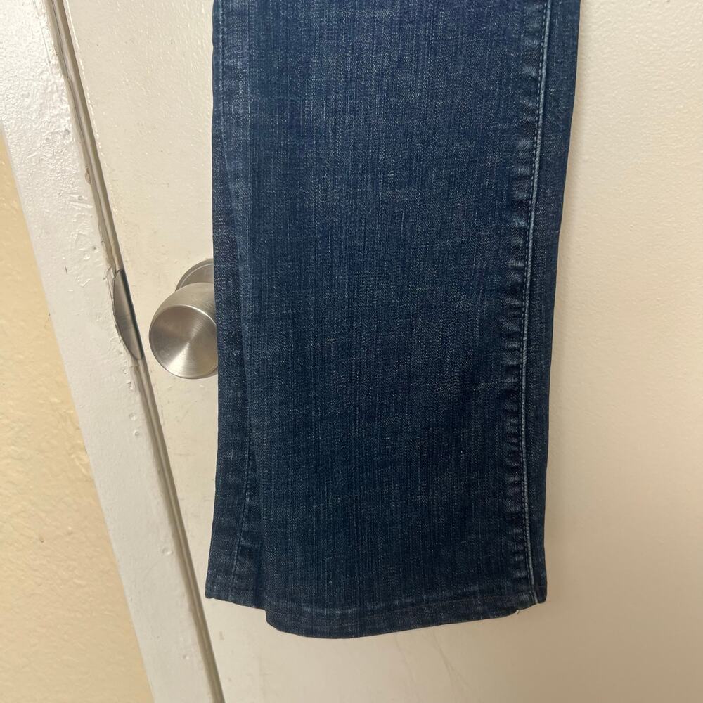 Pilcro No. 27 Full Flare Dark Wash Stretch Denim Jeans Womens Size 27 - Picture 7 of 12